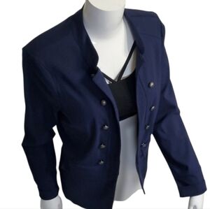 Westport 1962 Military-inspired Blazer-style Jacket with gold-tone Buttons